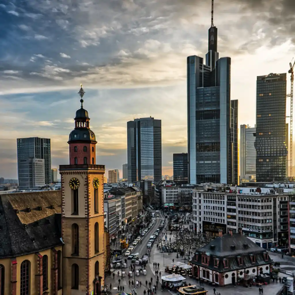 Frankfurt - Einsatz von Interim Managern Frankfurt Blick auf die Stadt