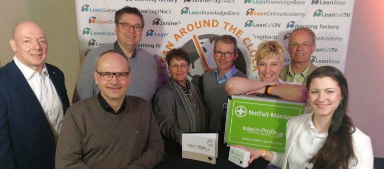 Die Interim Profis mit Stand auf der Lean Around The Clock 2018