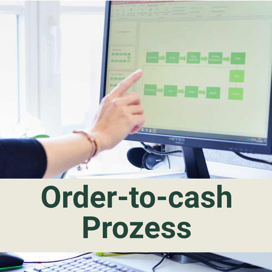 Order to cash Prozess Monitor mit Prozessabbildung