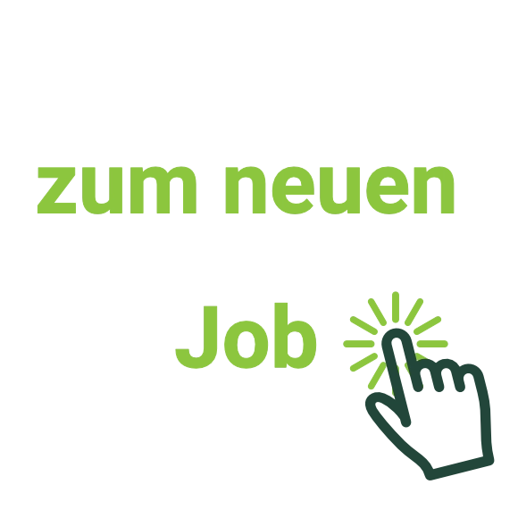 Grafik zum neuen Job mit einem Handklick