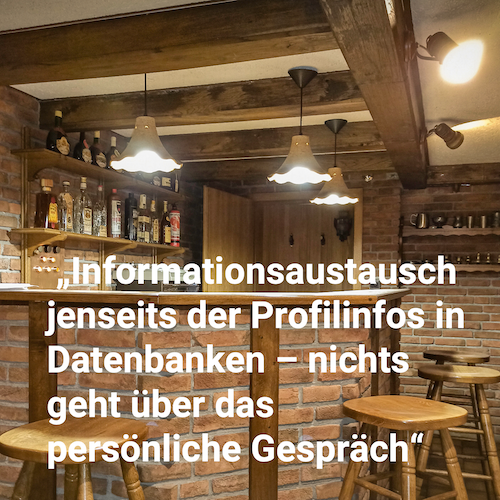 Interim Profis Kellerbar: „Informationsaustausch jenseits der Profilinfos in Datenbanken – nichts geht über das persönliche Gespräch" Interim Profis Kellerbar: „Informationsaustausch jenseits der Profilinfos in Datenbanken – nichts geht über das persönliche Gespräch"