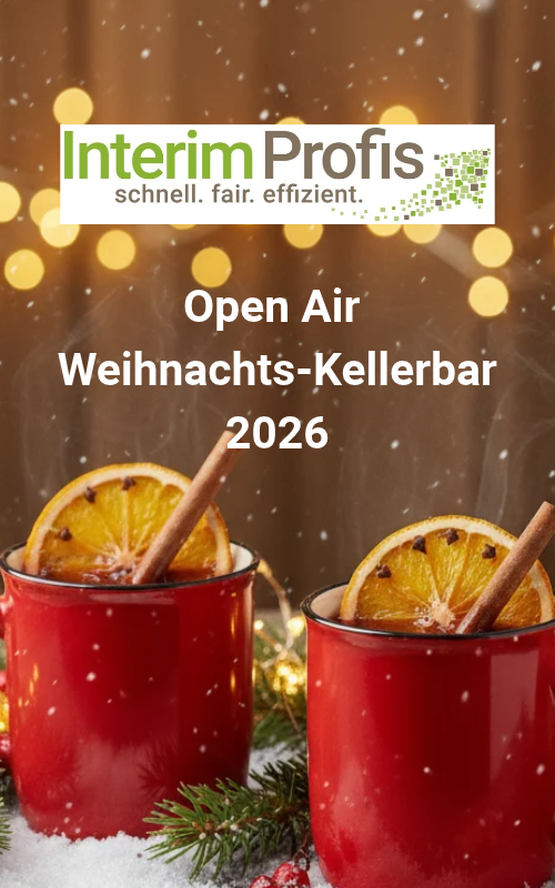 Open-Air-Weihnachtskellerbar mit den Interim Profis 2026